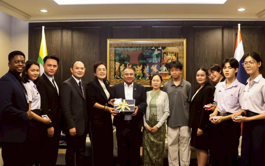 เข้าพบเอกอัครราชทูตสาธารณรัฐแห่งสหภาพเมียนมาประจำประเทศไทย
